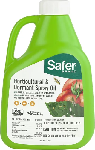 Safer Brand 5192-6 Aerosol latente de aceite concentrado para horticultura, 1 paquete, verde, 16 oz