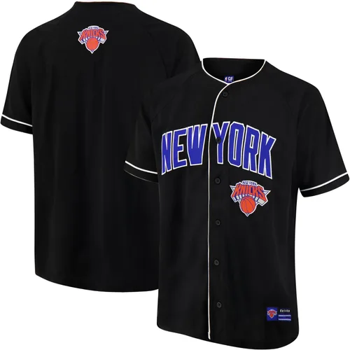 Miniatura 7 de Ultra Game Camiseta de béisbol oficial de la NBA con botones y botones para hombre Negro 23