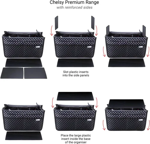 Miniatura 2 de Chelsy Premium - Bolsa rígida o organizador (mediano, morado)