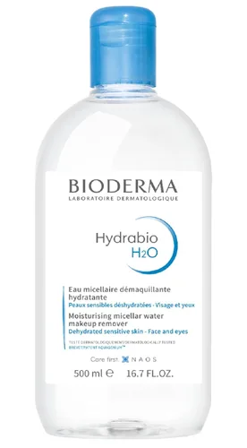 Bioderma - Agua micelar Hydrabio H2O - Limpiador facial y desmaquillante - Agua limpiadora micelar para pieles sensibles deshidratadas