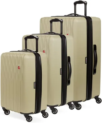 SwissGear 8018 Equipaje expandible Hardside con ruedas giratorias, Arena, 8018 Hardside Equipaje expandible con ruedas giratorias