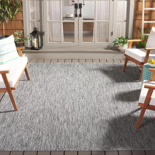 Miniatura 70 de SAFAVIEH Courtyard Collection CY8520 - Alfombra decorativa sólida para interiores y exteriores, impermeable, fácil limpieza, 2 x 3 pies 7 pulgadas