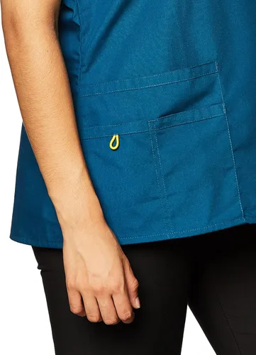 Miniatura 2 de WonderWink Charlie Uniformes médicos de 5 bolsillos, con cuello en Y para mujer