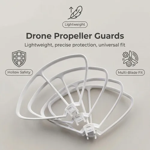 Miniatura 2 de 1 juego de protectores de hélice, kit de protección de hoja de marco de protección de hélice de dron, adecuado para HS100, E58, E88, G6, Q6, L900