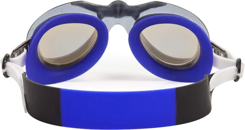 Miniatura 3 de Bling 2O Gafas de natación para niños, diseño de aviador azul, lentes de protección UV antivaho, correa ajustable, ajuste cómodo a prueba de fugas