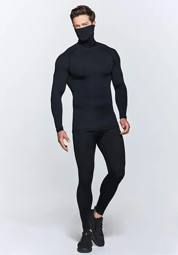 Miniatura 7 de TSLA - Paquete de 1 o 3 camisetas de compresión para hombre de manga larga con SPF 50+, camiseta de entrenamiento, deportiva, de protección