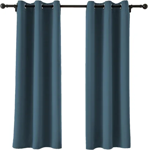 Miniatura 59 de Pickluc Cortinas Opacas Azul Marino para Sala de Estar, Cortinas Bloqueadoras de Luz con Ojales, Aislamiento Térmico, Reducción de Ruido, 52 Azul