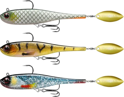 Miniatura 17 de TRUSCEND Shadtale Easy Catch Soft Fishing Lures with BKK Hooks - Trembly Sinking and Vibrating Swim for More Bites, Pre-Rigged Swimbaits for Bass