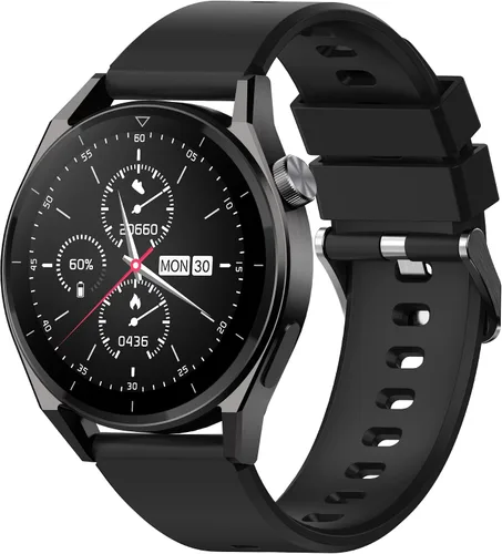 KAVVO Cyber RH1 - Reloj inteligente, compatible con iOS y Android, pantalla TFT de 1.39, impermeable IP68, monitor de frecuencia cardíaca y presión