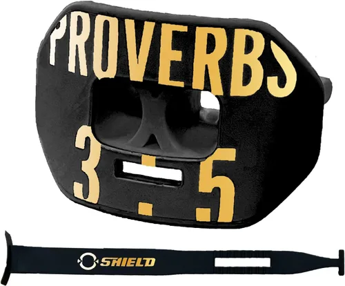 Miniatura 9 de O Shield Protector bucal con diseño de vórtice de fútbol americano con diseño de flujo de aire, ajuste hermético para una mejor respiración