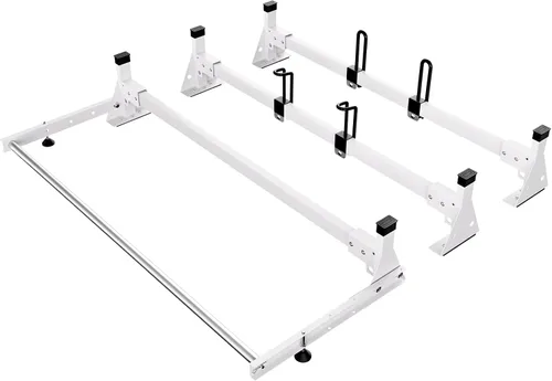Miniatura 12 de VEVOR Portaequipajes de escalera para techo de furgoneta de 54 pulgadas, capacidad de 800 libras, portaequipajes de techo de acero resistente