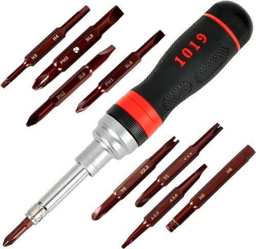 Miniatura 8 de 19-in-1 Ratcheting Multi-Bit Screwdriver Set, Magnetic Tip Screwdriver with Double-End Bits Storage, All-in-One Screwdriver Kit for Home Repair