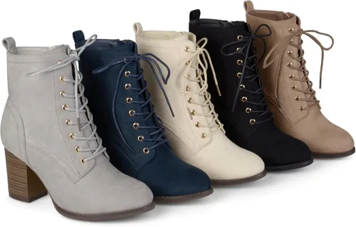 Miniatura 5 de Journee Collection Botines de tacón grueso para mujer
