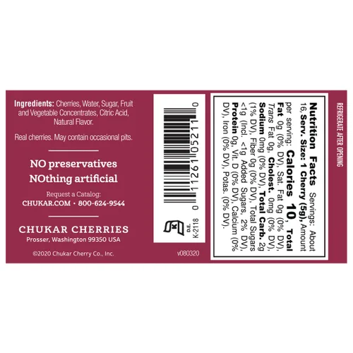 Miniatura 3 de Chukar Cherries Cerezas de cóctel (paquete de 1)