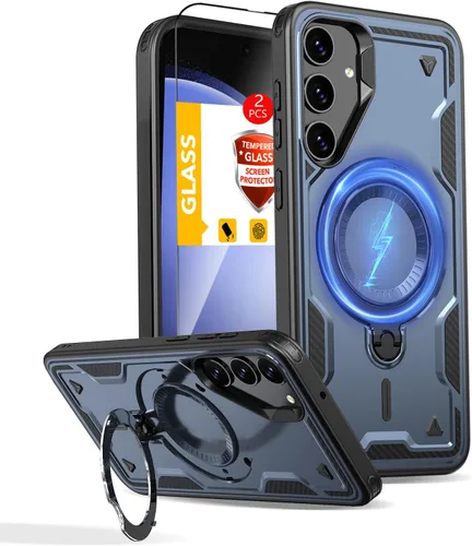 Miniatura 128 de Funda magnética para Google Pixel 9A compatible con cargador inalámbrico MagSafe, para Pixel 9A, funda de teléfono integrada de 360 °, con 2