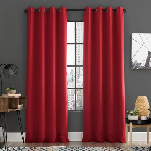 Miniatura 34 de Sun Zero Soho Paquete de 2 paneles de cortinas opacas con ojales de eficiencia energética, 54 x 84 pulgadas, color plateado Gris plateado