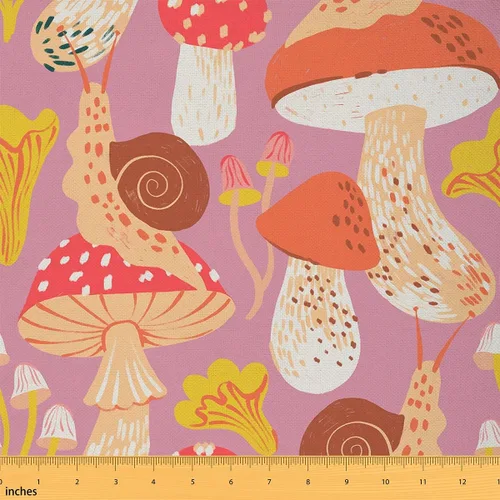 Miniatura 31 de The Yard - Tela de hongos con forma humana de The Yard Moon Star Galaxy Starry Sky DIY Craft Hobby Tela por Yard Cool Purple Ombre Geométrico Líneas