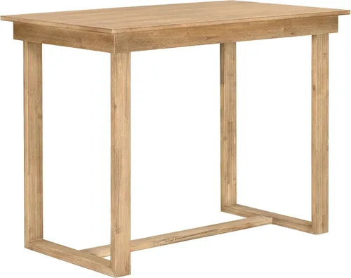 Miniatura 7 de Farmhouse - Juego de mesa de comedor rústica de altura de mostrador para 4, juego de mesa de bar de cocina de 5 piezas, mesa de comedor rectangular