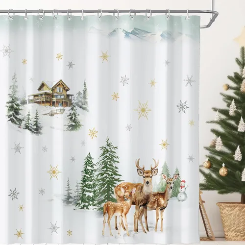 Miniatura 12 de Cortina de Ducha Pequeña de Cabina para RV de Medio Tamaño Océano Playa Costera Seaside para Baño 36A*72A Pulgadas Náutica Verano Playera Decoración