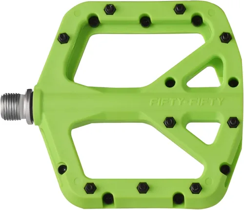 Miniatura 18 de FIFTY-FIFTY Pedales de bicicleta de montaña, compuesto de nailon MTB antideslizante, pedales de bicicleta de 9/16 pulgadas, plataforma plana ligera