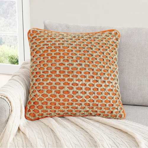 Miniatura 24 de Boho Living Jada Cojín Decorativo, Incluye Acento, Diseño Tejido Premium, Decoración de Sala de Estar, (1) Funda de Cojín de 20" x 20" con Relleno