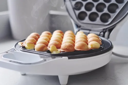 Miniatura 5 de Máquina de gofres de huevo de Hong Kong de StarBlue con libro electrónico de recetas de BONUS - Haga gofres de huevo de burbuja estilo Hong Kong