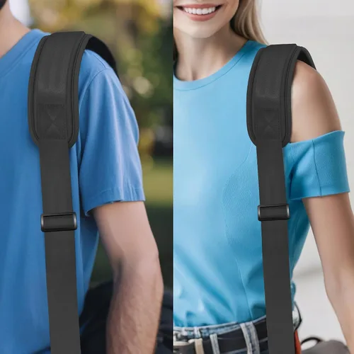 Miniatura 132 de ZINZ Correa de hombro universal de 59 pulgadas con almohadilla transpirable fija ultra gruesa, correa de hombro ajustable y resistente para bolsa