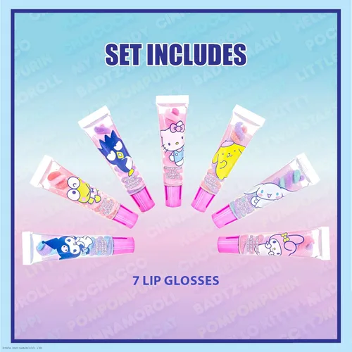 Miniatura 2 de Townley Girl Disney Princess - Brillo de labios de 7 piezas, recuerdos de fiesta para niñas, juego de labios para niñas, perfecto para regalos