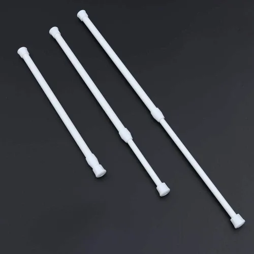 Miniatura 5 de Barra de extensión ajustable para cortina de muelle para armario o ventana de baño, de 15.7 a 27.5 pulgadas