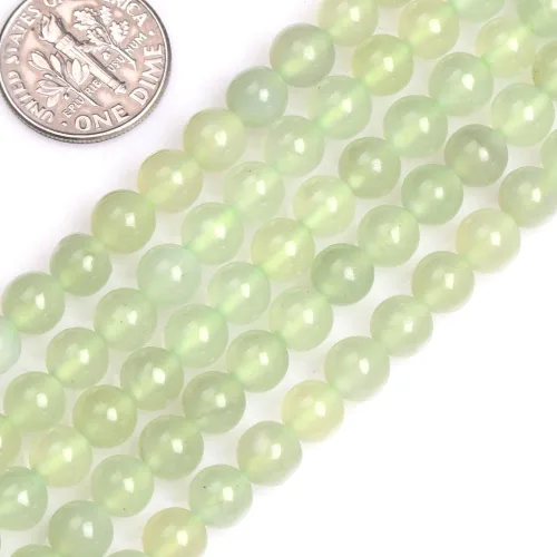 Miniatura 187 de GEM-Inside - Cuentas sueltas de ágata verde con bandas de energía natural, cuentas de energía natural para hacer joyas, 0.315 in, redondas, 15 Ágata
