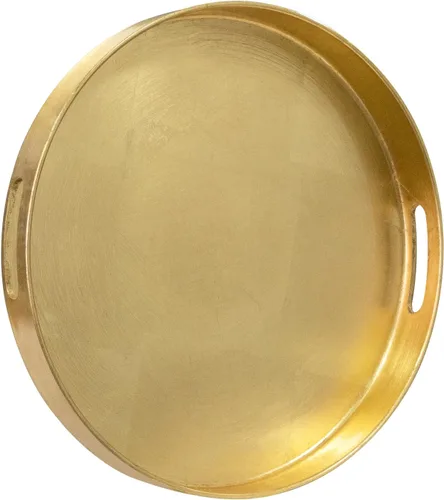 Miniatura 12 de MAONAME Bandeja Decorativa Dorada con Asas, Bandeja de Servir de Papel Aluminio para Otomana, Bandejas de Café Rectangulares para Sala de Estar