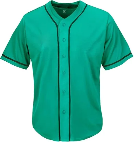 Miniatura 7 de KUAIPAO Camiseta de béisbol en blanco, camisa de manga corta, uniforme deportivo para hombres y mujeres (blanco, negro, rojo, azul, S-3XL)