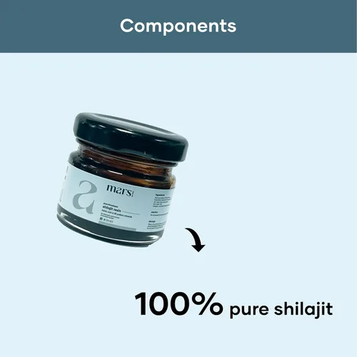 Miniatura 4 de mars by GHC Resina pura Shilajit del Himalaya (paquete de 3) Alimentada con ácido fúlvico Fuerza, resistencia e inmunidad Resina Shilajit pura