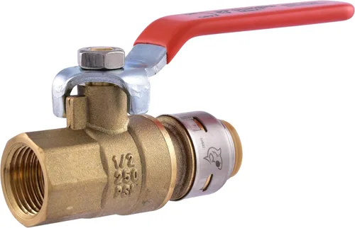 Miniatura 10 de SharkBite Válvula de bola máxima de 3/4 x 3/4 pulgadas con conector FNPT, empuje para conectar accesorios de plomería de latón, tubo PEX, cobre