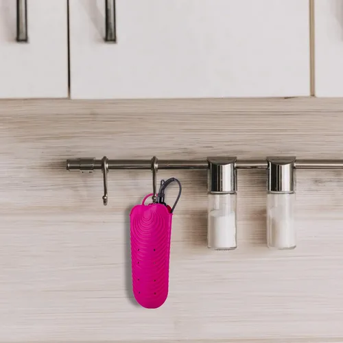 Miniatura 7 de ZAXOP Funda de silicona resistente al calor para plancha plana, rizador, herramientas de pelo caliente (rosa intenso)
