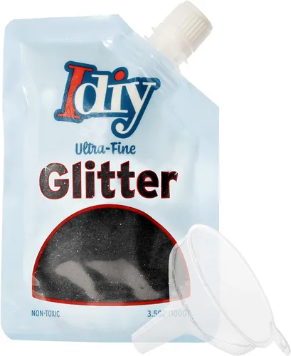 Miniatura 19 de iDIY - Brillantina ultra fina azul aguamarina (3.5 onzas), purpurina extrafina con bolsa de boquilla fácil de verter y embudo para resina, slime