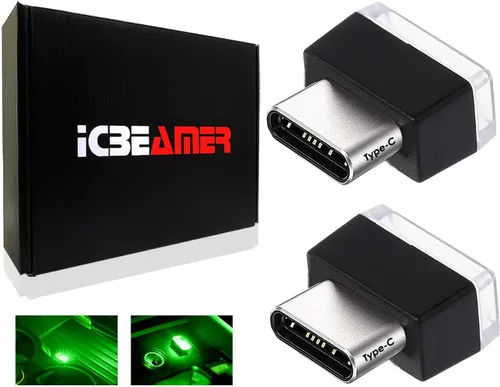 Miniatura 17 de ICBEAMER Smart USB 1-Paquete (Azul) Luz de Noche LED Automática Plug-in Miniatura para Coche, Van, Pickup, Camión, Interior, Maletero, Iluminación