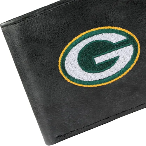 Miniatura 4 de Rico Industries Billetera de cuero bordada para hombre de la NFL