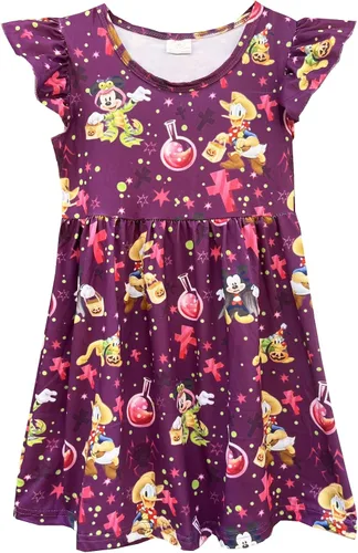 Toddler Baby Girls Halloween Dresses Christmas Dress Kids Birthday Gifts for 2-7year Little Girls Outfits