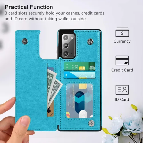 Miniatura 4 de BENTOBEN Funda tipo cartera para Samsung Galaxy Note 20 5G, piel sintética, resistente, resistente, a prueba de golpes, con ranuras para tarjetas