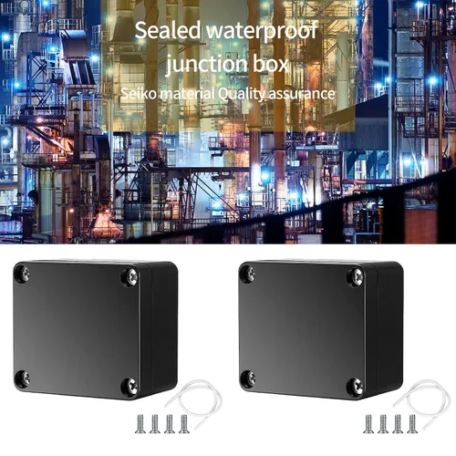 Miniatura 6 de Caja de Proyecto, 2 Piezas Caja de Conexiones Eléctricas, IP65 Carcasa de Proyecto Eléctrico Impermeable, Cajas Eléctricas de Exterior de Plástico