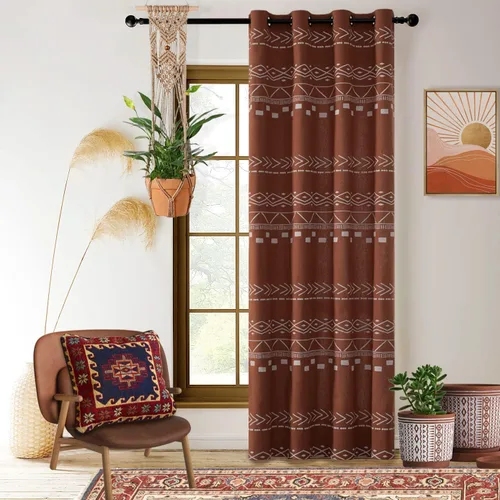 Miniatura 16 de Cortinas de puerta para privacidad de puerta, 80 pulgadas de largo, semi opacas, aisladas térmicas, cubierta divisora de habitaciones/persianas