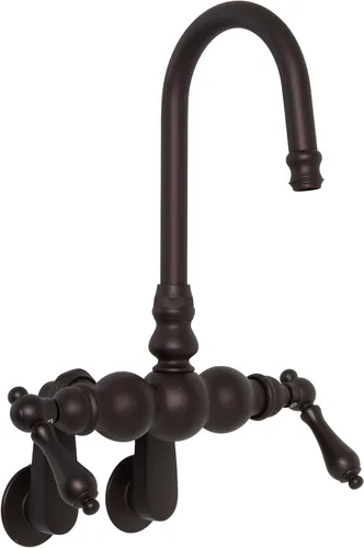 Miniatura 8 de Elements of Design DT0715AX - Llenador de bañera con patas de garra para montaje en pared, 4-3/4 pulgadas en alcance de boquilla, bronce aceitado