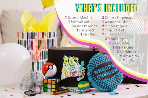Miniatura 3 de Flashpack de los 90 Recuerda todos tus juguetes favoritos de los 1990 con esta divertida caja de regalo nostálgica Regalo retro perfecto