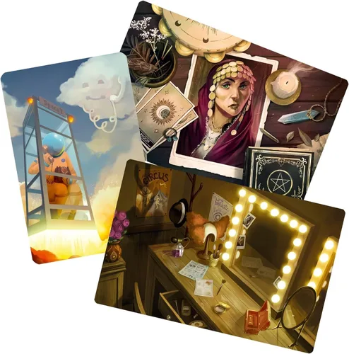 Miniatura 6 de Asmodee Juego de mesa Mysterium Park: descubre secretos oscuros en un encantador escenario de carnaval, misterio cooperativo para niños y adultos, a
