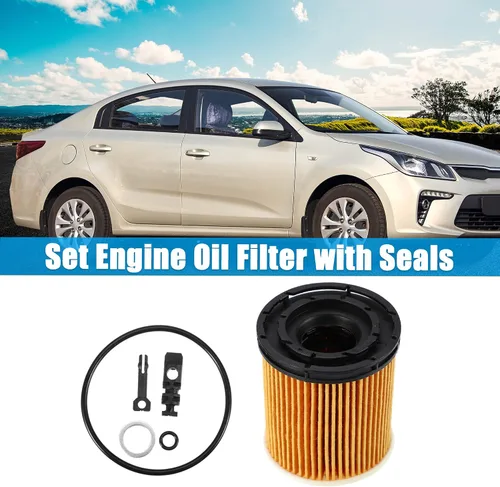 Miniatura 2 de X AUTOHAUX Filtro de aceite de motor 26350-2M000 para Kia K5 1.6 2021-2024 para Hyundai Tucson 1.6 Hybrid 2022-2025 para Kia Rio 1.6 2020-2023 1