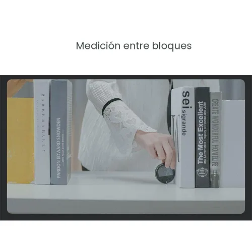 Miniatura 4 de HomeMagician - Cinta métrica digital electrónica de 324 pies con pantalla LCD, regla digital recargable, pequeña herramienta de medición inteligente