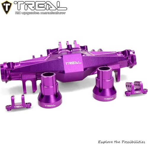 Miniatura 2 de Treal Aluminio 7075 CNC Billet Carcasa del eje trasero para Losi LMT (púrpura)