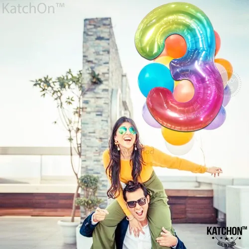 Miniatura 118 de KatchOn, Globo grande azul número 2 de 40 pulgadas Decoraciones de cumpleaños de Baby Shark para niño de 2 años Globo azul número 2 Globo