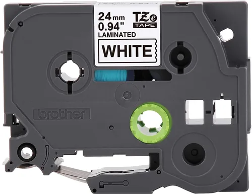 Miniatura 27 de Brother P-touch TZE-S951 - Cinta adhesiva laminada extra resistente de 1 pulgada (24 mm) de ancho, negro sobre plateado mate, laminada